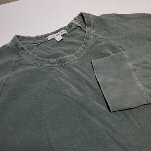James Perse Mens 4 XL Green Long Sleeve T Shirt Standard Made In USA